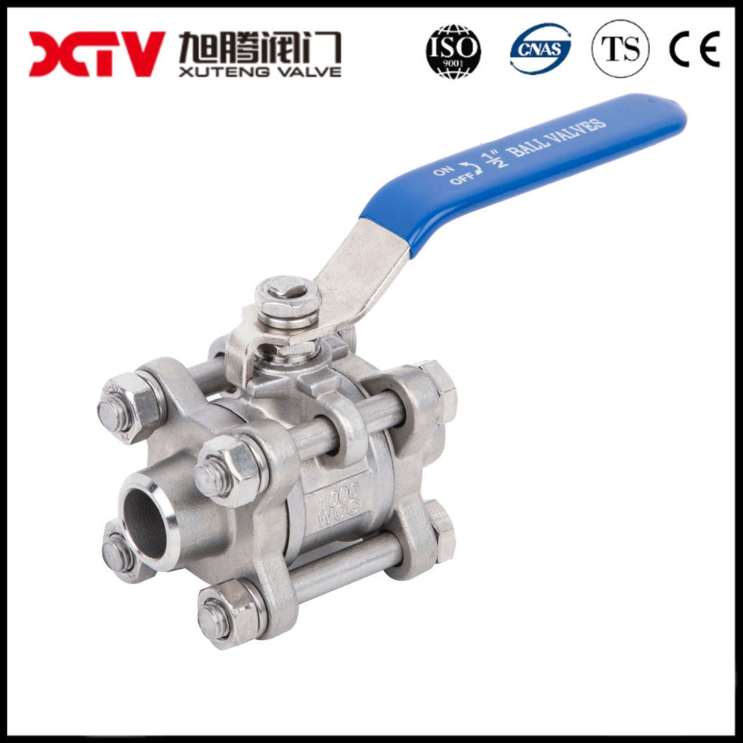 Xtv 3PC Full Port Stainless Steel Thread Ball Valve 2000wog Floating