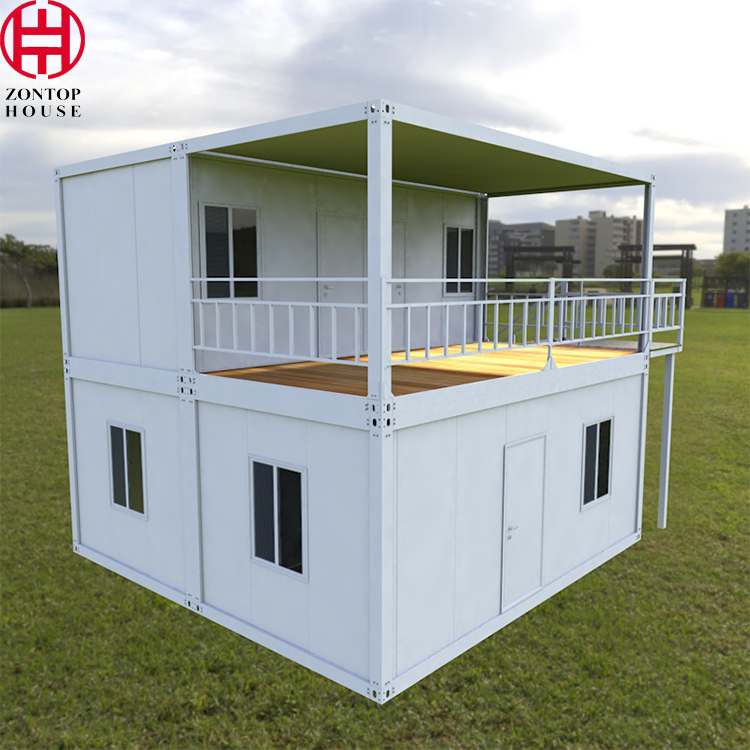Zontop Modern Hurricane Proof Quick Concrete Cheap Low Cost Light Steel Bolt Container Office Prefab House Home