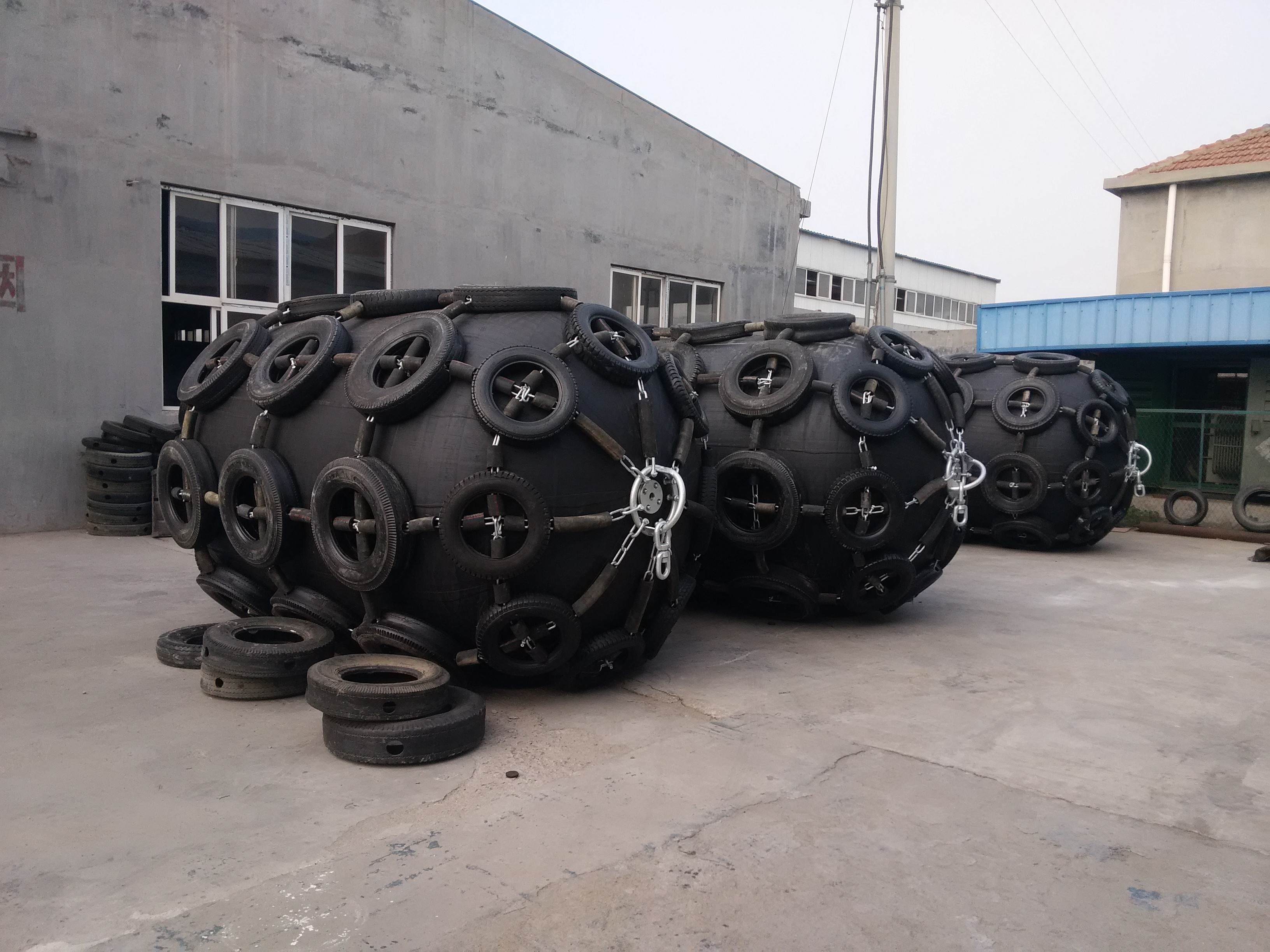 50KPa / 80Kpa Marine Boat Fender EVA Foam Filled Fender