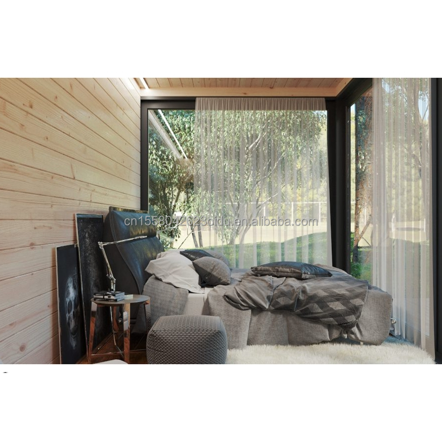 Customized Tiny Wooden Metal Warehouse Modern Expandable Container Prefabricated House for Outdoor Steel Sandwich Panel