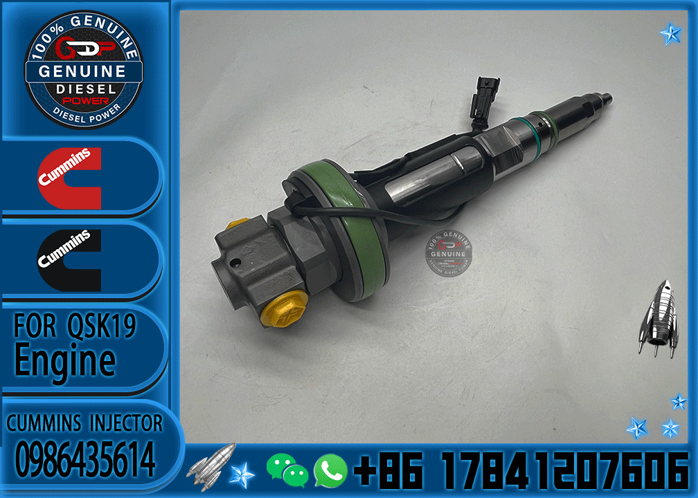 Genuine Fuel Injector Assembly F00BJ00006 FOOBJ00007 0986435903 0986435614 For Qsk19 Engine