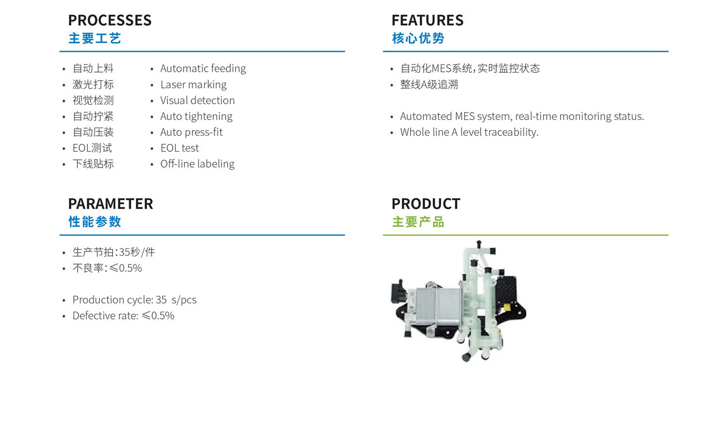Integrated Module Assembly Line Machine PLC Automation