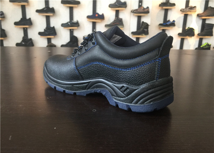Smelly Resistant Work Boot Shoes , Mens Comfortable Work Shoes With Blue Stitch