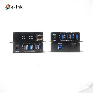4 Port USB 3.0 Fiber Optic Accessories Extender With SFP Moudules