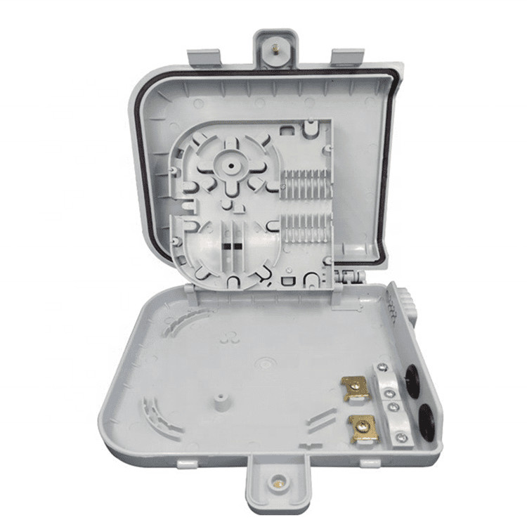 Fiber Optic Terminal Box 8Core SM/DX SC/LC/ST/FC Light Gray/Black IP 66