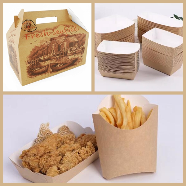 Frozen Food Packaging Kraft Paper White Coated Kraft Back For Food Boxes