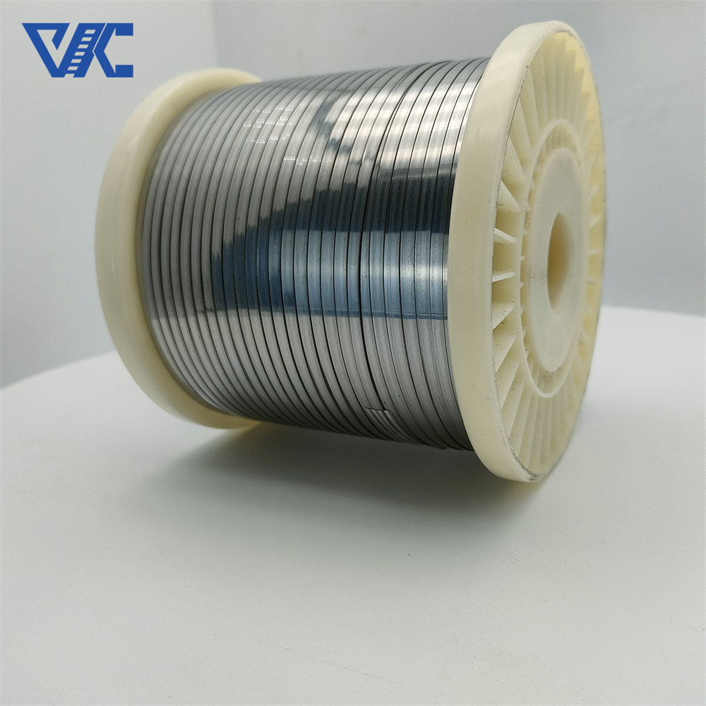 Bright Annealed Soft Nichrome Alloy Cr30Ni70 Tophet 30 Heating Resistance Flat Wire