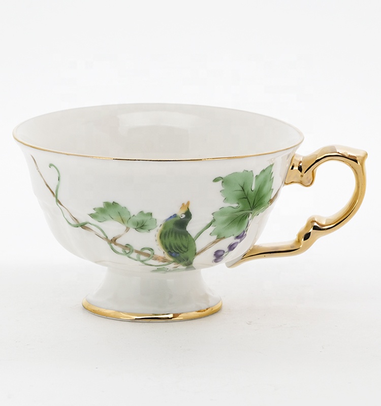 Modern Ceramic Bone China Coffee Tea Cups And Sauce Cup Ceramic