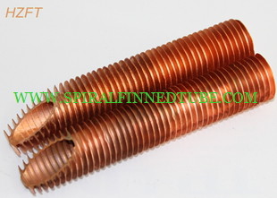 Cold Worked Extruded Copper Fin Tube for Solar Heating Systems