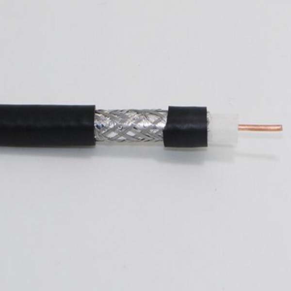 Engineering 2DC Rg6 75 Ohm Coaxial Cable Copper Clad Steel 64/0.1 Braided