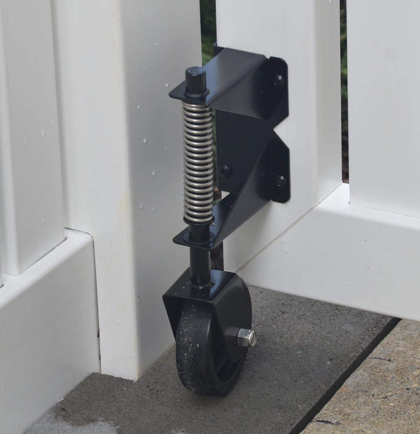 Highway Fence Heavy Duty 5inch Rubber Gate Wheel Caster with 360 Degree Mount Plate