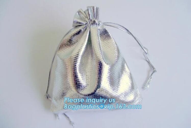 Custom Name Stamping PU Leather Drawstring Bag With Handle Waterproof Promotional Black Drawstring Bag Promotional Detai