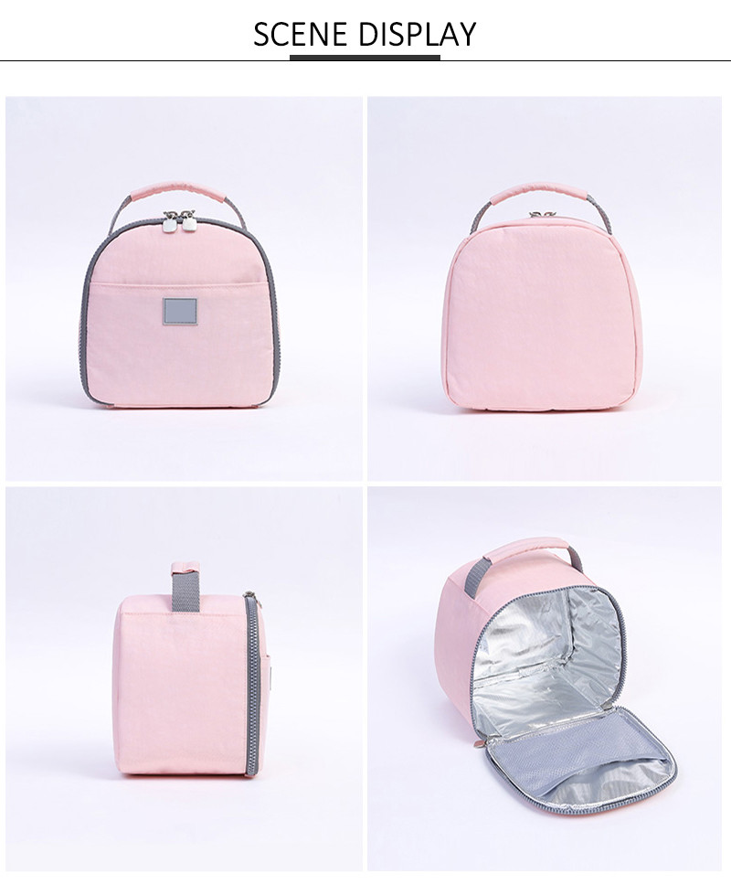 Round Shape Freezable Thermal Cooler Lunch Bags For Women