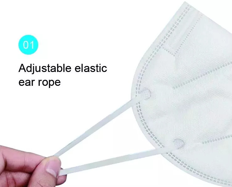 Earloop Style FFP2 Face Mask High BFE / PFE With CE FDA Certification