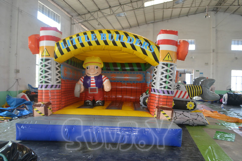 Fire Retardant 0.55mm Plato Inflatable Amusement Park