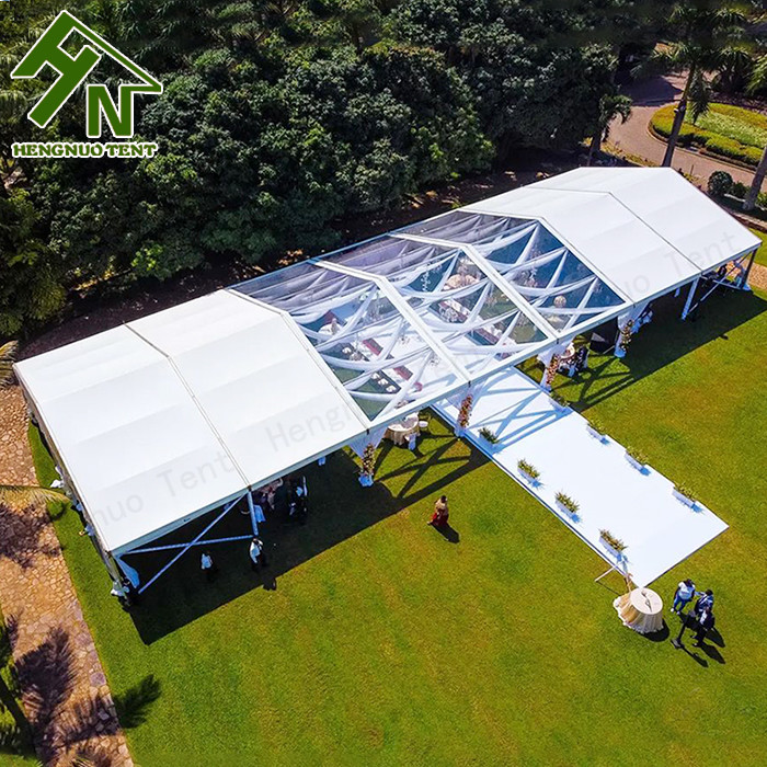500 Seater GB 6061 T6 Aluminum Frame Tent Watertight Fabric For Party Events