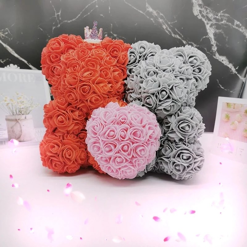 Wholesale Teddy Rose Bear Twins Popular Size Rose Bear Sell Well In all of the world