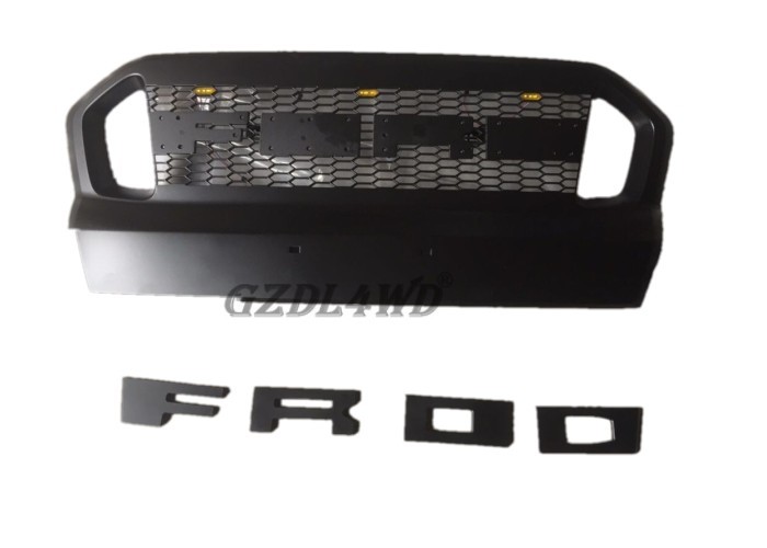 Big LED Auto Front Grill Mesh Replacement Yellow For Ranger T7 2016 Onwards