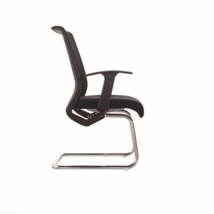 mesh visitor chair with sled frame