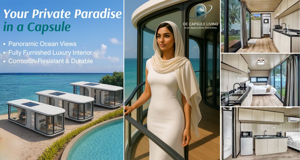 Luxury Bedroom Living Room Modern Prefab Smart Tiny Space Capsule Mobile Modular Container Capsule House Hotel