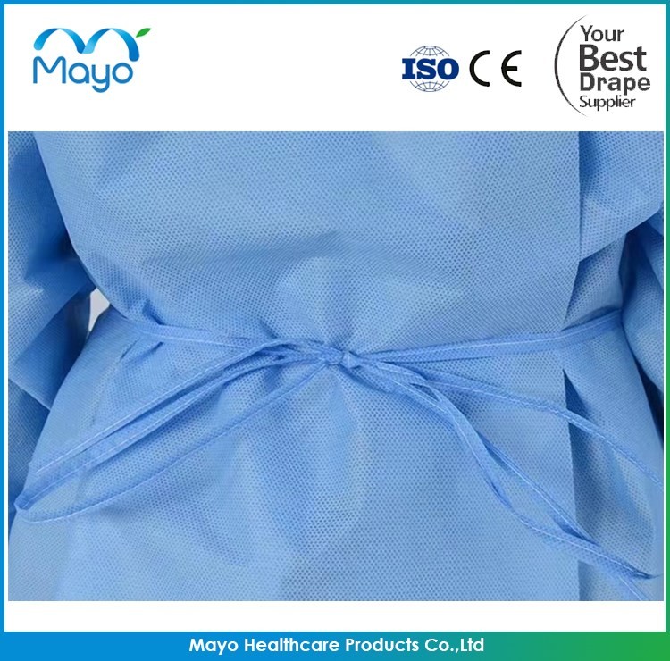 Nonwoven Sterile Surgical Gowns EN13795 SSMMS Gown Hospital Use