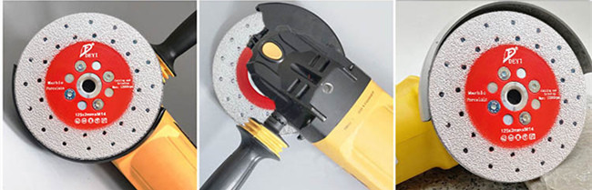 Deyi Dry Wet Dual Side Diamond Saw Blade 125mm Vacuum Brazed