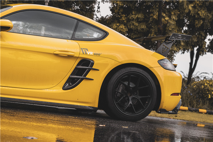 New Product for Porsche Cayman Carbon Fiber Tuyere 718 Boxster Carbon Fiber Side air Inlet