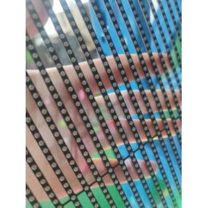 100 X 50cm Transparent Glass LED Screen Advertising Display 32873 Pixels ODM FCC