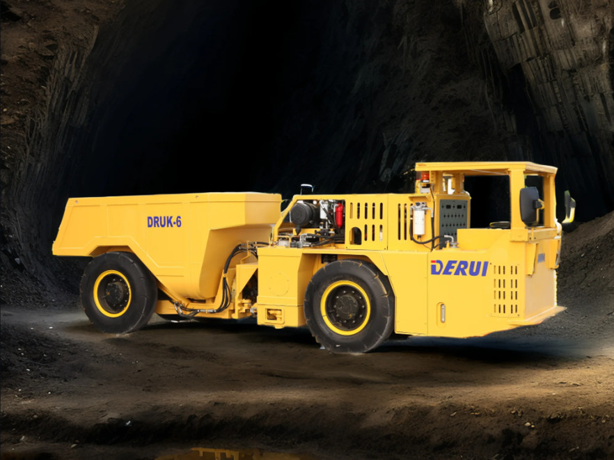 Dump Truck 6 Tons DERUI DRUK-6 Mining Truck WECHAI / CUMMINS Engine