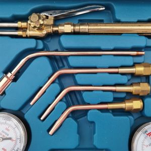 Gas Welding and Cutting Torch Kit Oxygen Acetylene Brazing Set with Carrying