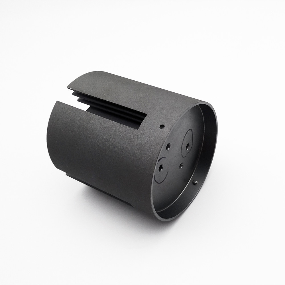 Round Cold Forging Heat Sink With Sand Blast And Anodizing Grey Surface Treatment