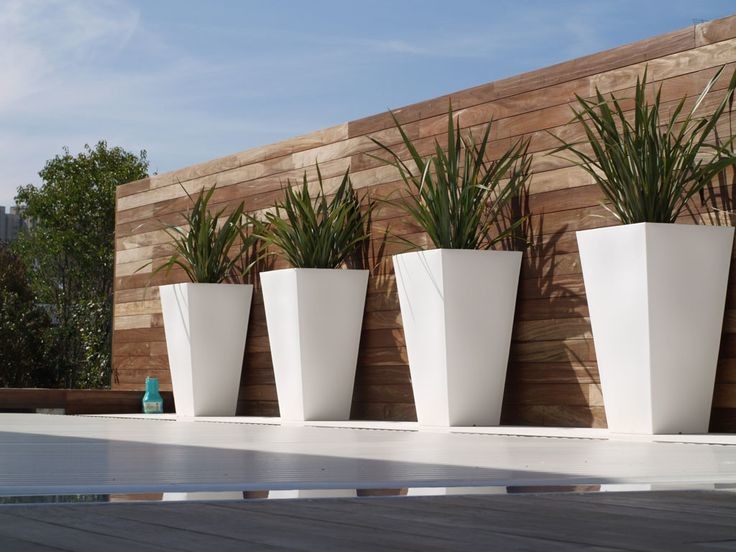 Modern Fiberglass Flower Pots Real or Artificial Tree Planters Customizable