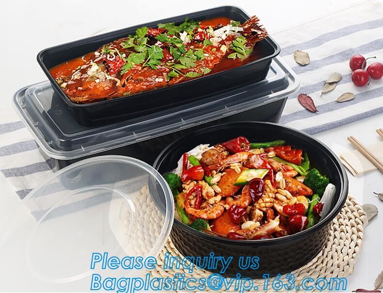 disposable cornstarch convenience takeaway plastic food bowl,BPA free bamboo fiber plastic food bowl with FDA, fast food