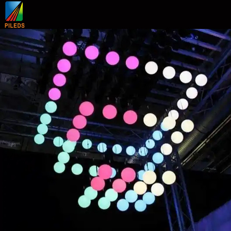 Sphere LED Lifting Ball , DMX Kinetic Ball For Stage Lighting