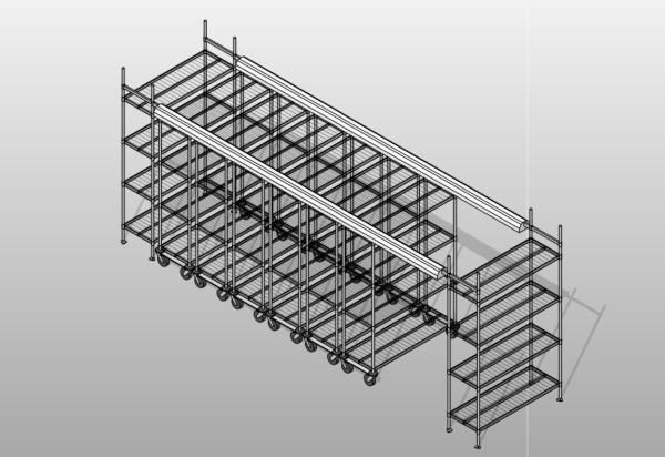 FDA High Density Storage System / Heavy - Duty NSF Standard Rolling Shelving