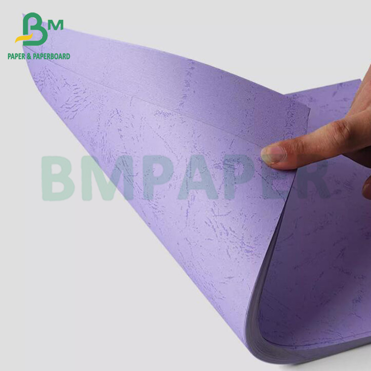 Colorful Uncoated 230gsm Leather Grain Paper A4 A3+ Binding Cover Paper