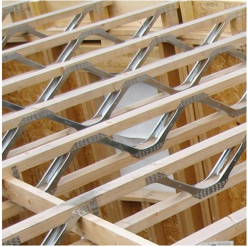 Outdoor Construction Silver Wooden Roof Sheet Metal Building Materials with Web Joists