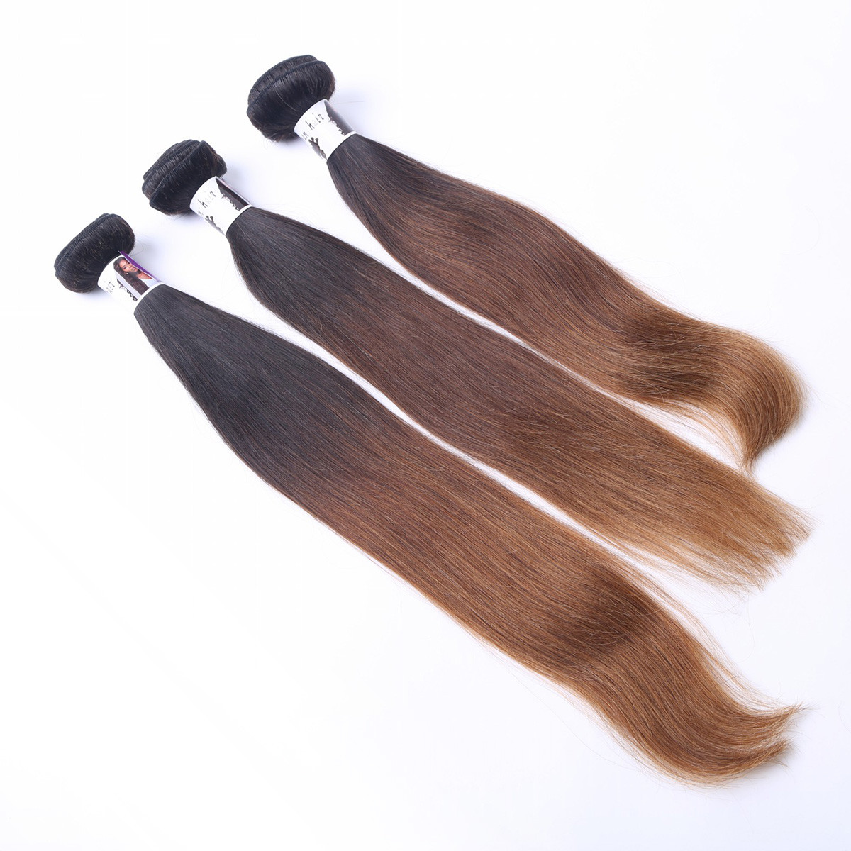 Factory supply Ombre 3 Color Silky Straight 100G Malaysian Remy Hair Extension