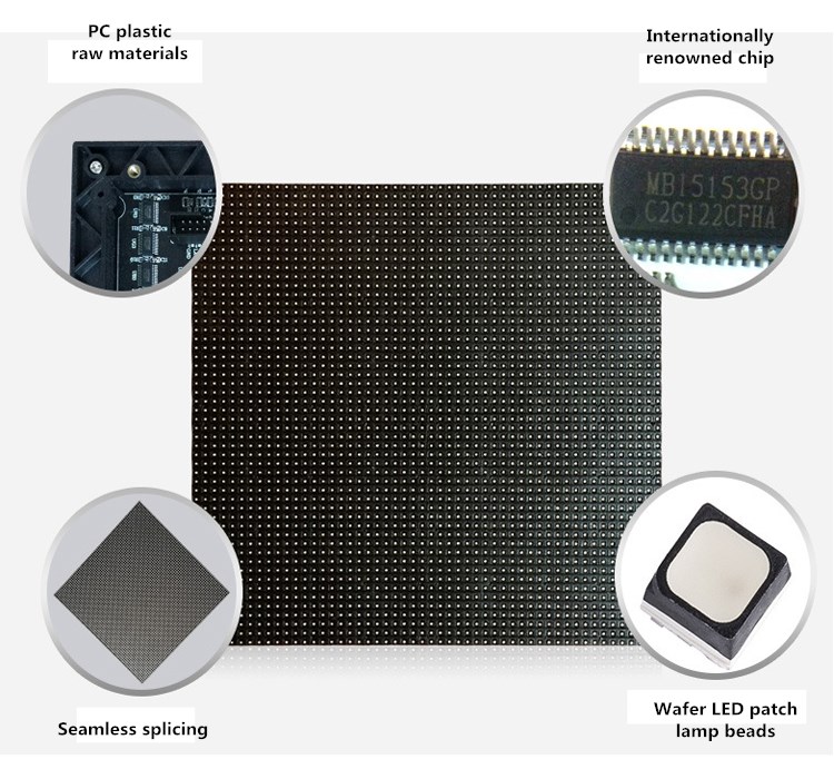 281 Trillion High Resolution Indoor Church LED Video Wall P3.9 Led Controller