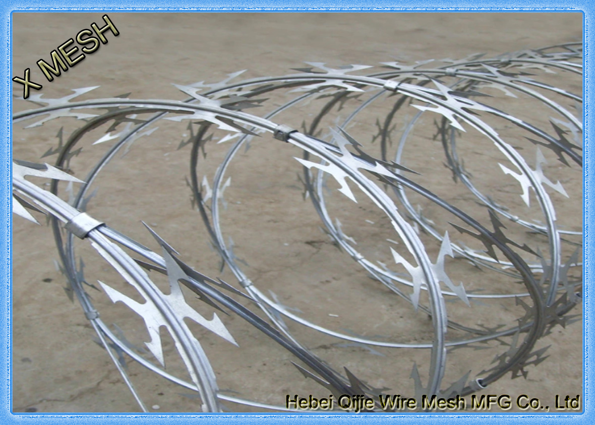 concertina razor wire when pull open