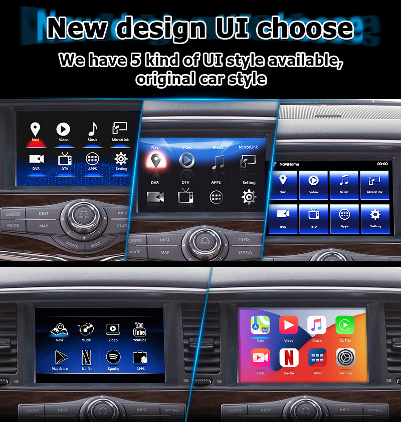 Nissan Patrol Y62 Armada Qualcomm base Car Navigation Box carplay GPS Navigation Device