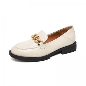 China Single Shoes British Style Small Leather Shoes Women'S New Thick Bottomed Muffin High Flat Bottomed Trendy on sale
