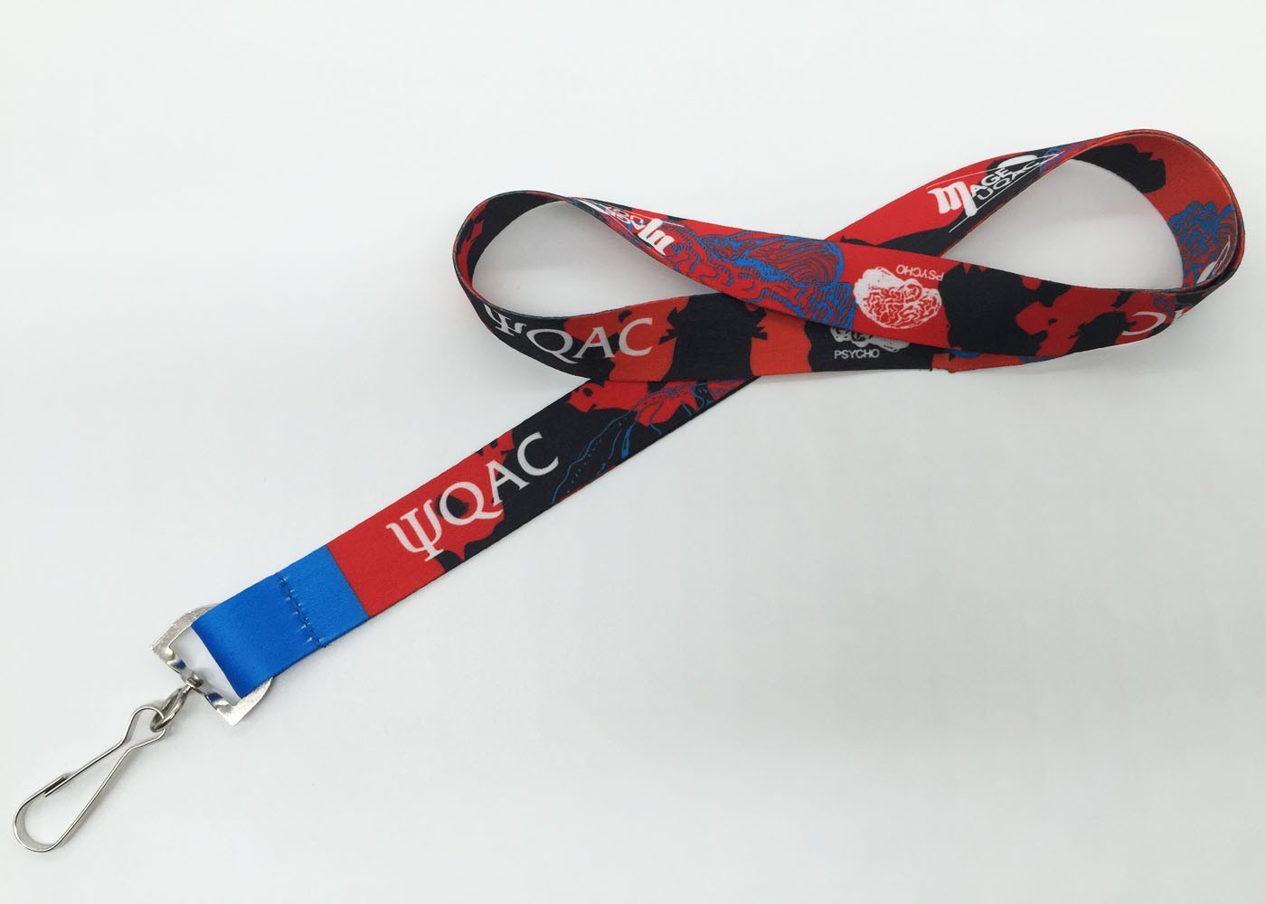 Colorful Event Staff Flat Polyester Lanyards With Logo / Safety Neck Lanyards
