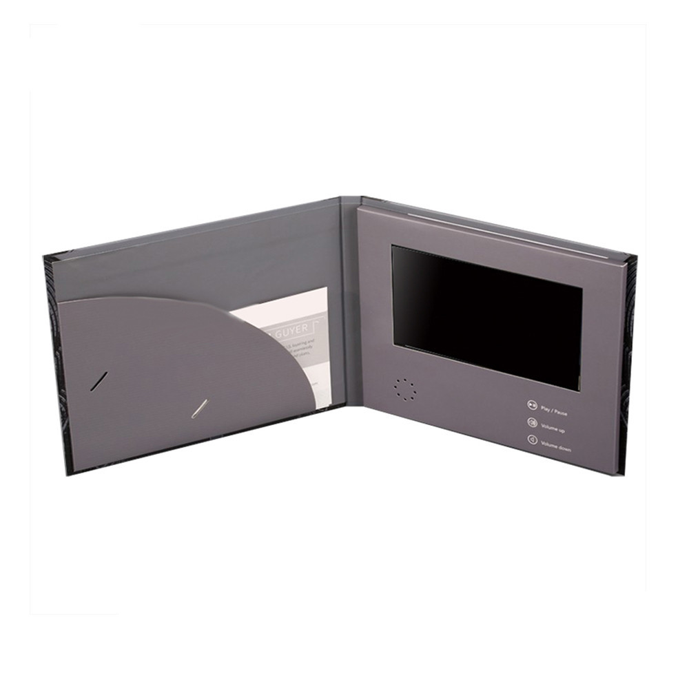 10.1 inch LCD video in brochure,HD resolution video in print brochure technology mini tv in a card