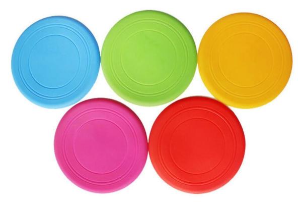 Dog Frisbee Silicone Pet Toy Silicone Frisbee Throwing Training Silicone Flying