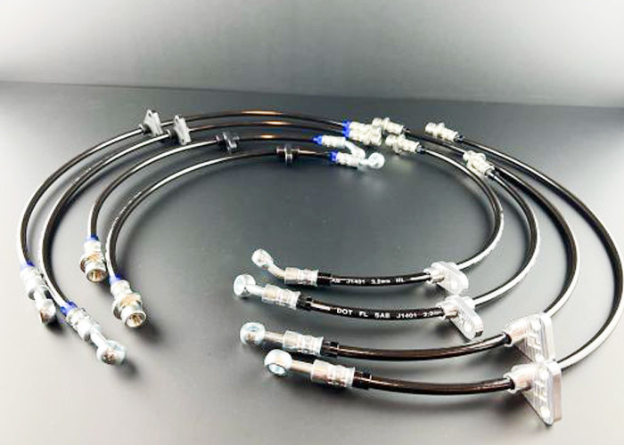 Clutch Oil PTFE Brake Hose Motorcycle Braided Hose Lines 70Mpa Burst Pressure