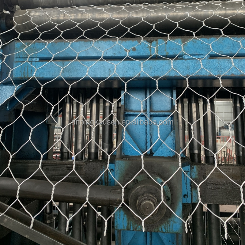 60x80mm Galvanized/PVC Coated Hexagonal Wire Netting Gabion Box for Your Sample Needs