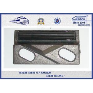  Plain Steel Two-hole Rail Clips , A100 / 120 Crane Rail Clamp Customized 9220 Clip Manufactures