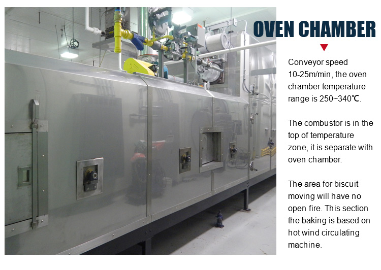 Temperature Adjustable Electric Biscuit Convectional Industrial Cookie Tunnel Oven