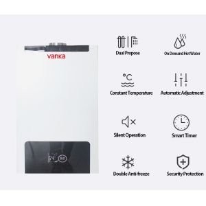 LCD Display Wall Hung High Efficiency Gas Combi Boiler With Balanced Smoke
